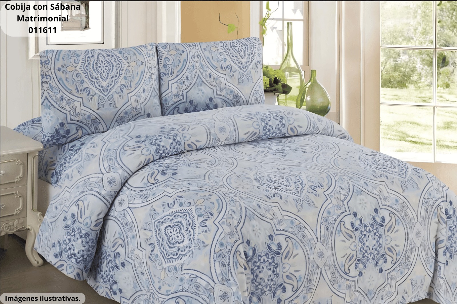 Diseño antiguo celeste