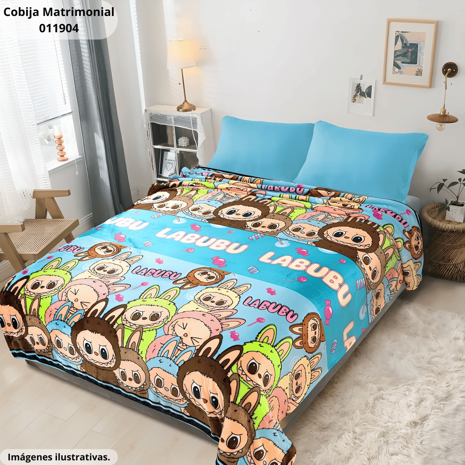 Labubu turquesa-cafe