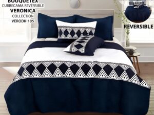 Total Look» 4 Piezas | Matrimonial/Queen | Diseño Elegante con Olanes