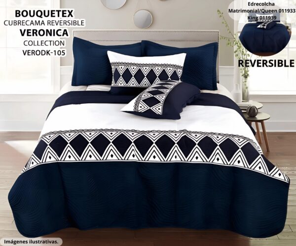 Total Look» 4 Piezas | Matrimonial/Queen | Diseño Elegante con Olanes