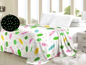 Cobijas Luminosas Matrimoniales – Brillan en la Oscuridad (Varios Diseños)