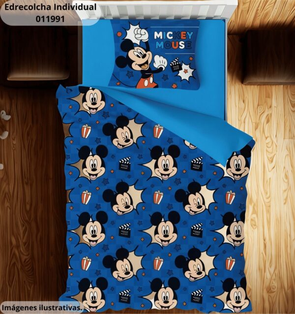 Edrecolcha Individual Infantil Disney (Mickey/Minnie) – Set 2 Piezas Acolchado